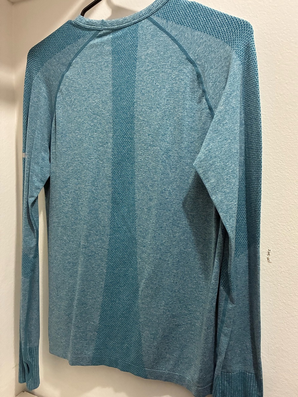 Teal Ribbed Performance Top - Picture 2 of 3